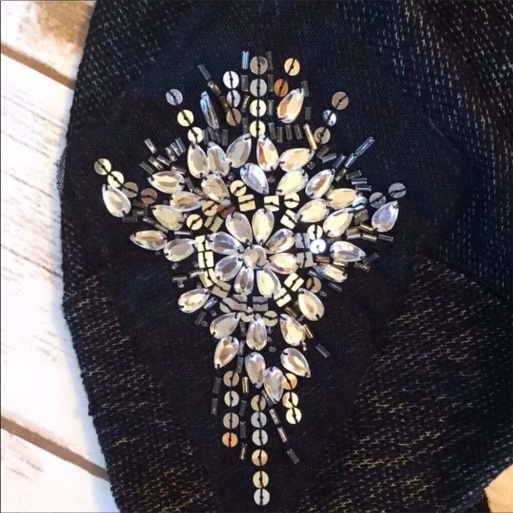 Black Embellished Sweatshirt - Image 2