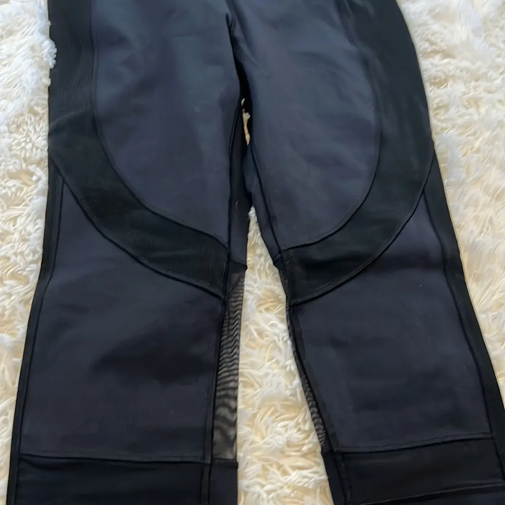 Calia Leggings with cuffed ankles 28” Color Black Size M 14” Waist GUC - Image 3