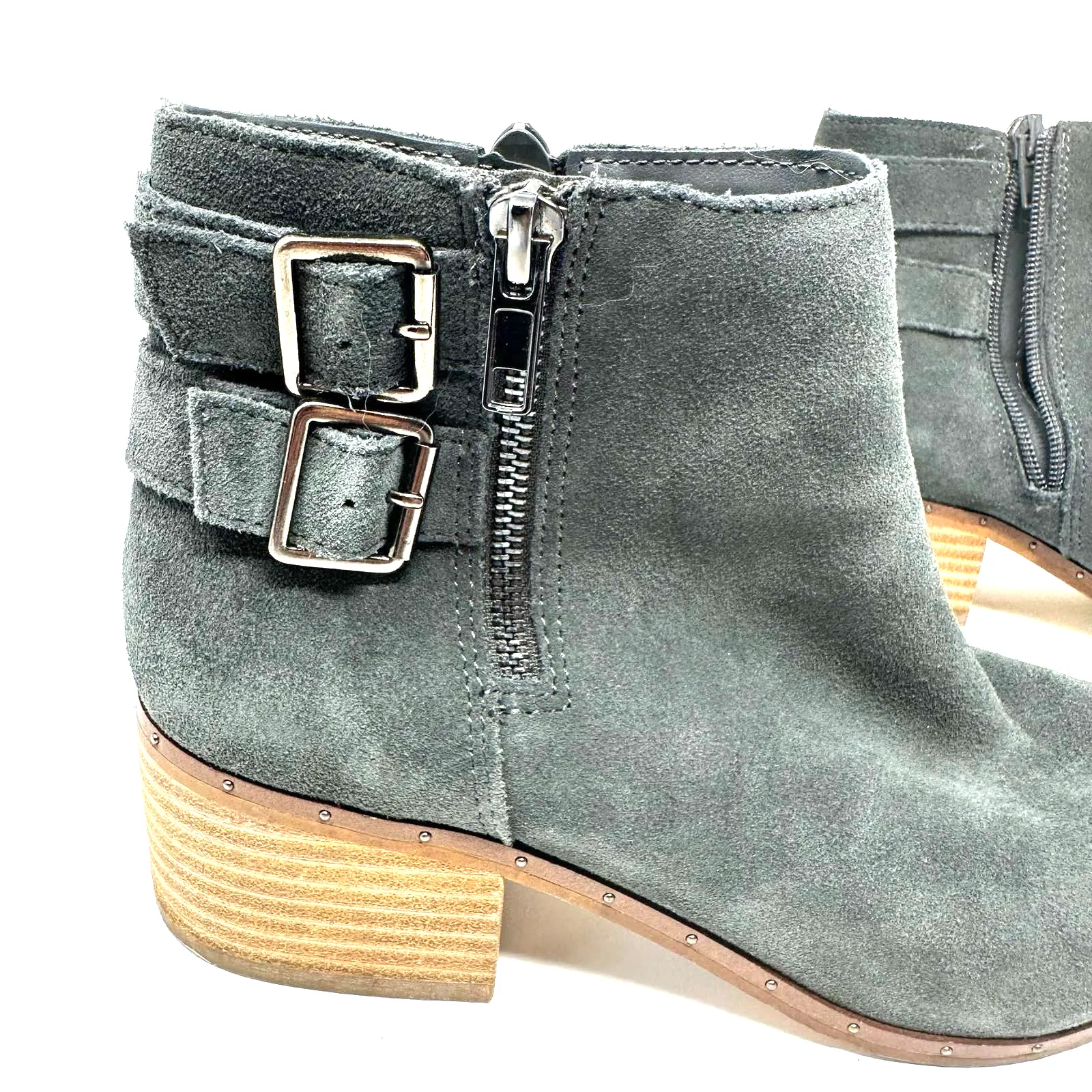 Bleecker‎ & Bond size 7.5 gray leather ankle boot pointed toe - Image 4