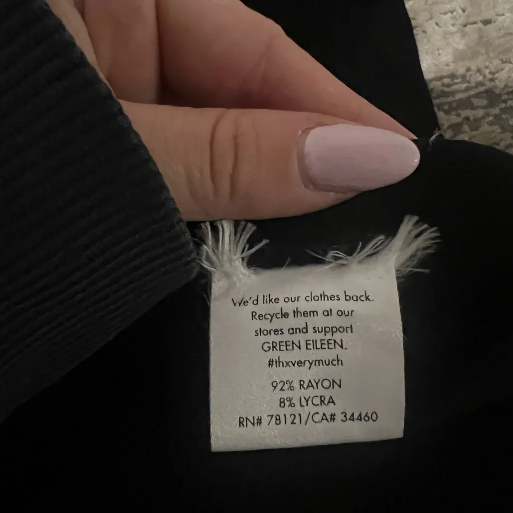 Eileen Fisher Black Leggings Size Small - Image 5