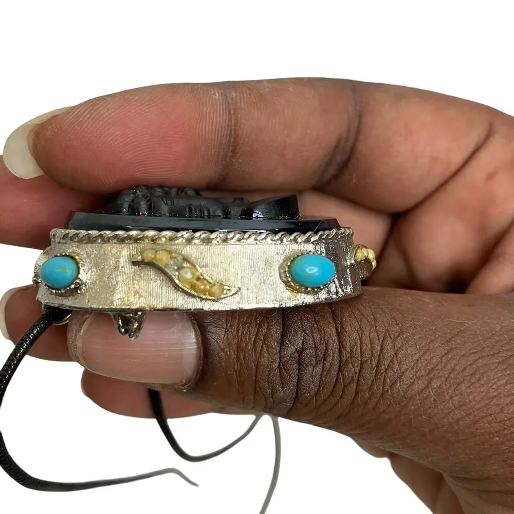 Vintage Capri Cameo Necklace - Image 5