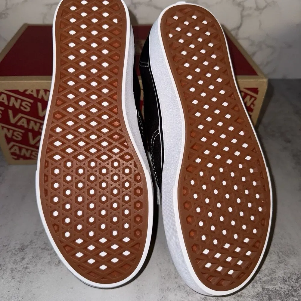 Vans Authentic ComfyCush (Classic) Black/True White Womens 8 / Mens 6.5 - Image 4