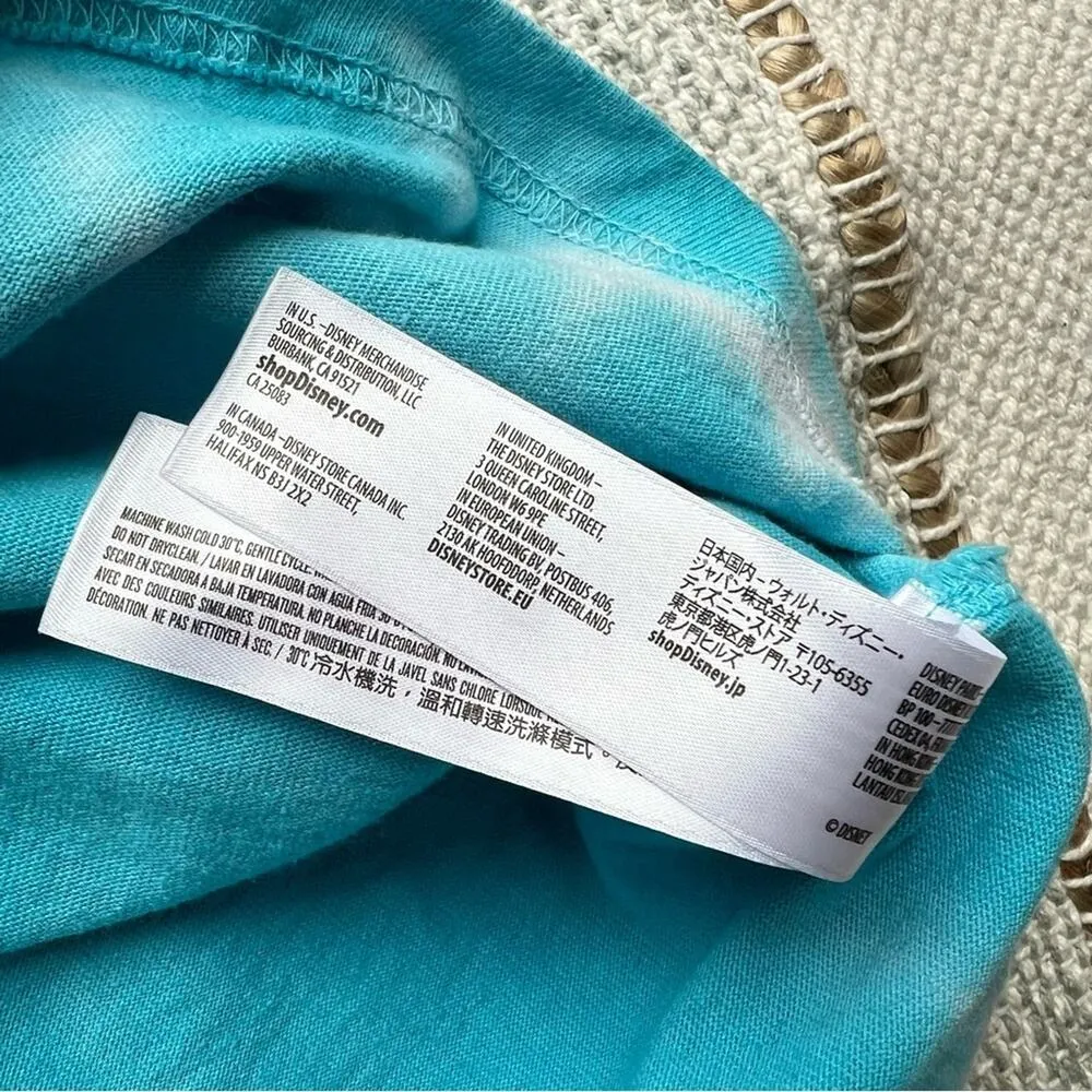 Walt Disney Spirit Jersey Princess 2022 Blue Tie Dye Long Sleeve Pullover Tee S - Image 10