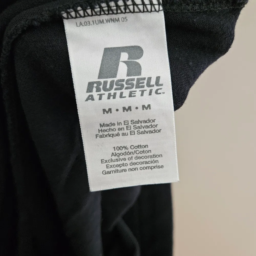 Russell Athletic Capri Pants Tie Waist Black Neutral Casual Workout Athleisure - Image 5