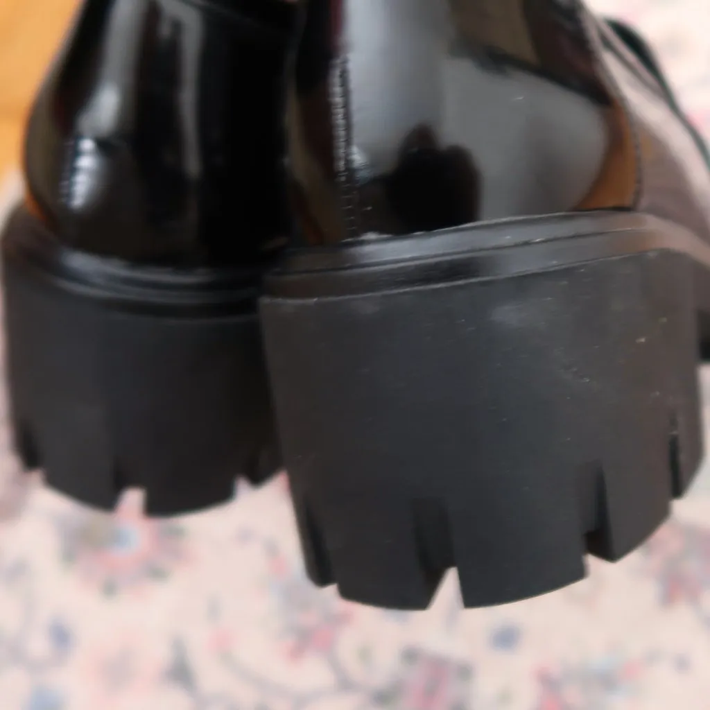 Sincerely Jules  Black Patent Chunky Dylan Loafers - Image 4