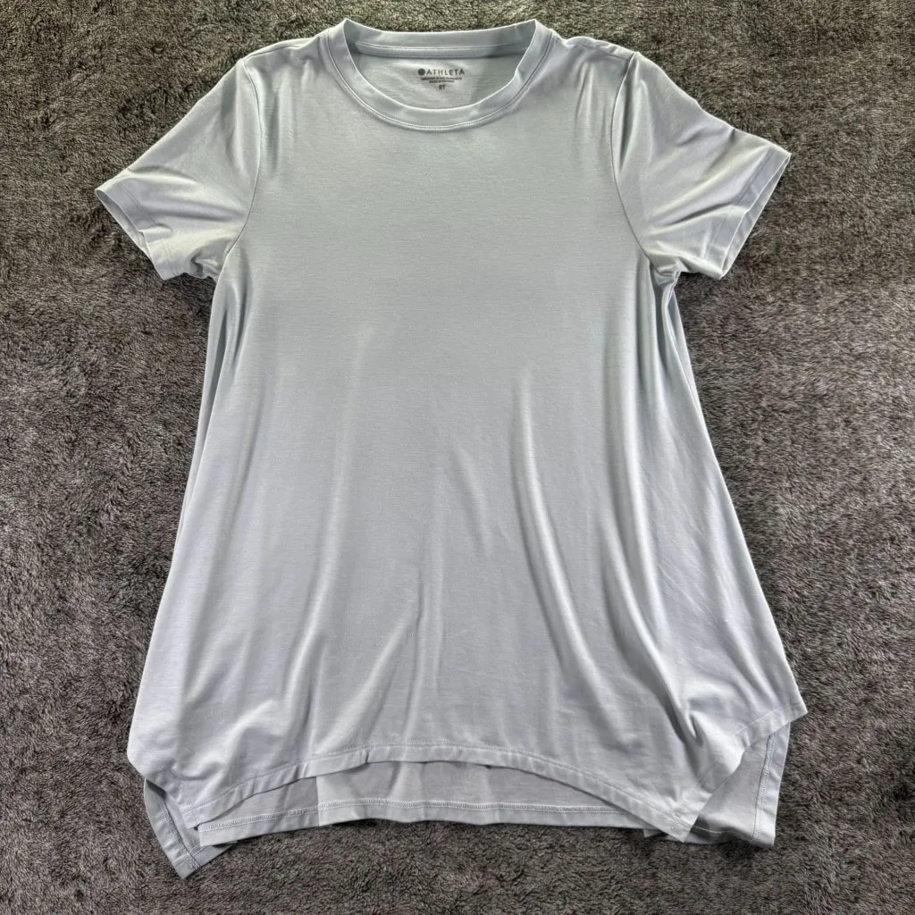 Athleta Essence Handkerchief Hem Top Sz Small Tall - Image 2