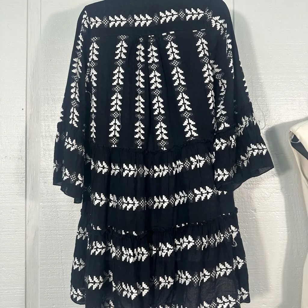 Elan Black and White Mini Dress Size Small EUC - Image 8