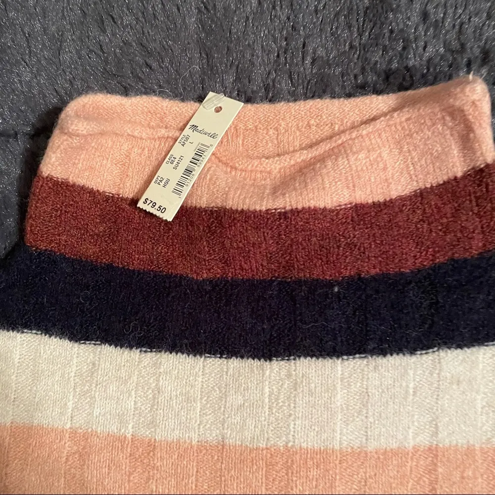 Madewell Evercrest Stripe Mock Neck Sweater - Image 7