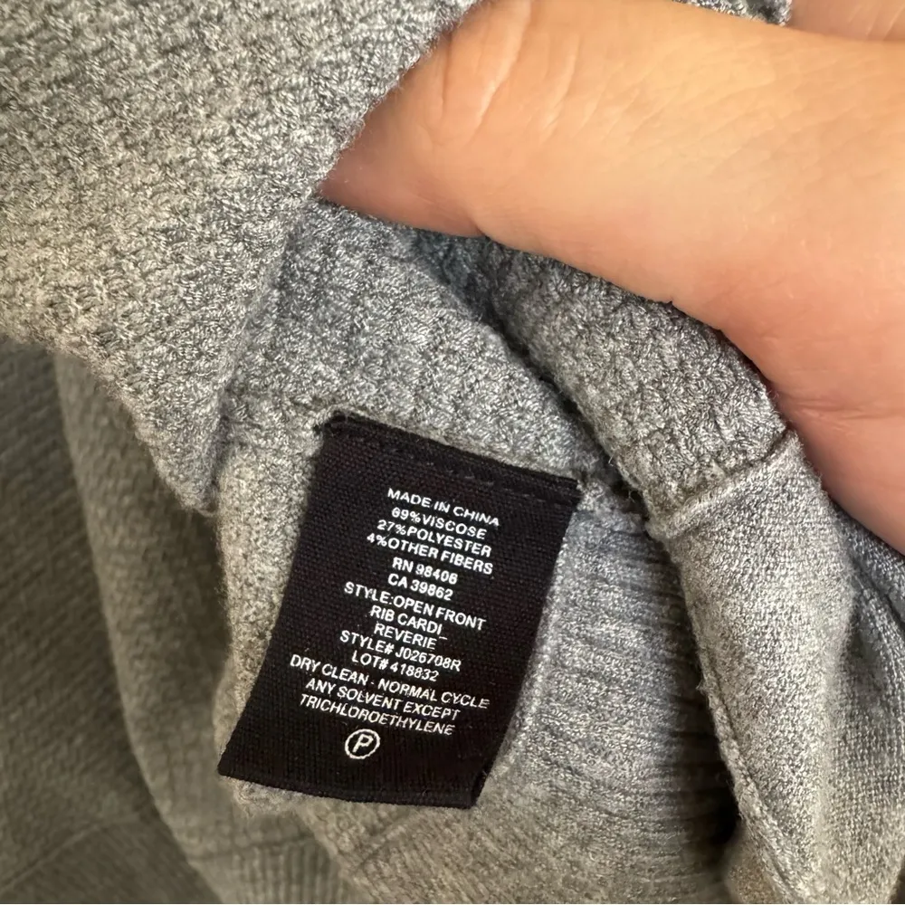 Theory Heather Gray Open Cardigan - Image 3