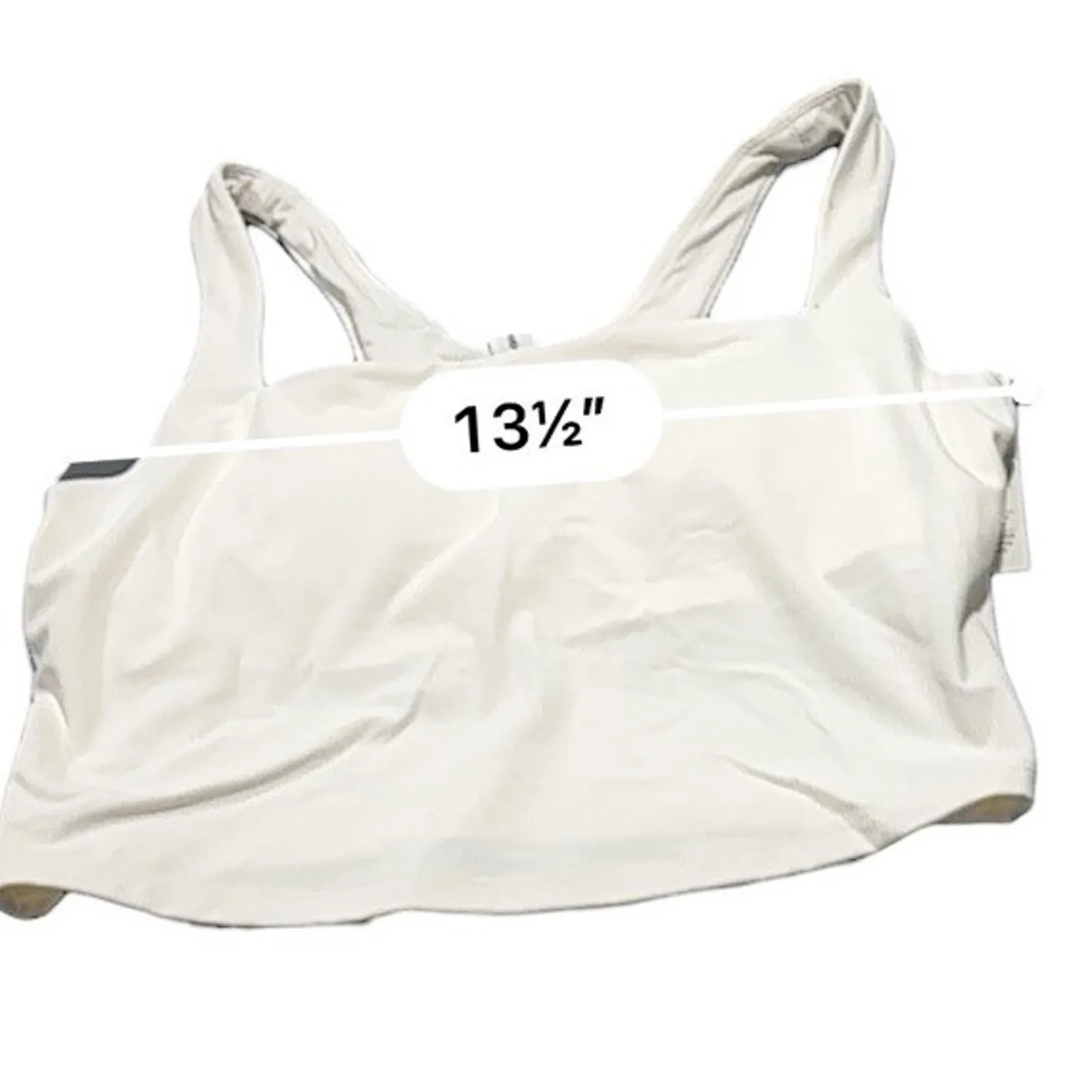All In Motion Women's Cropped Shelf Tank Bra - White NEW Size Small - Image 7