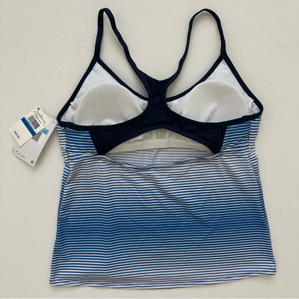 Nike Women's Racerback Tankini Top-Stripe Size M - Image 8