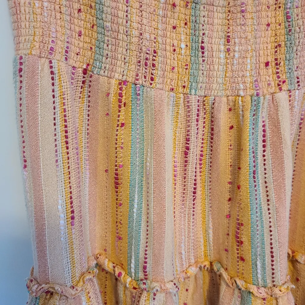 THML Mixed Color Pink Ruffle Skirt Size Large - Image 4