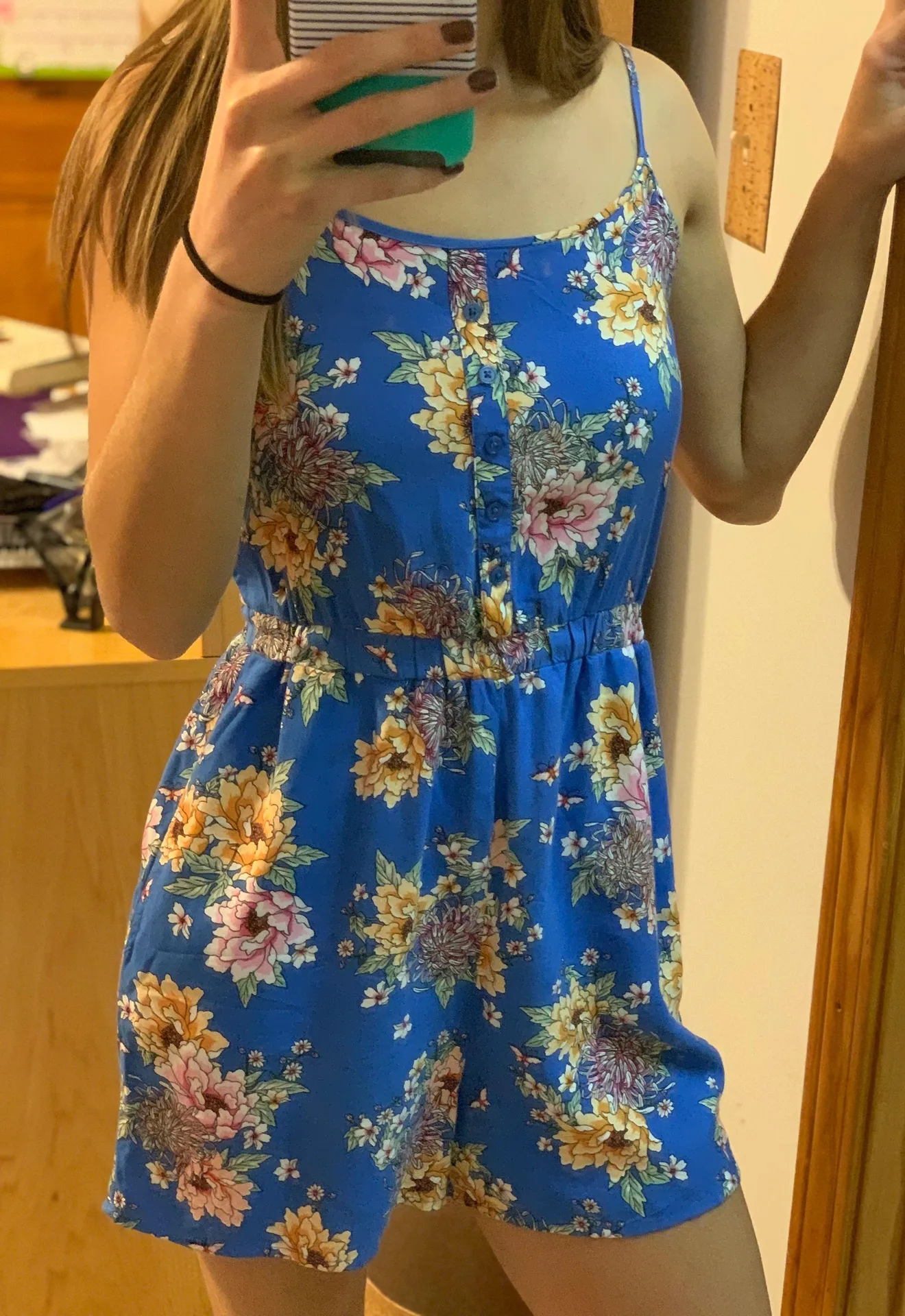 Pink Rose Floral Romper - Image 3