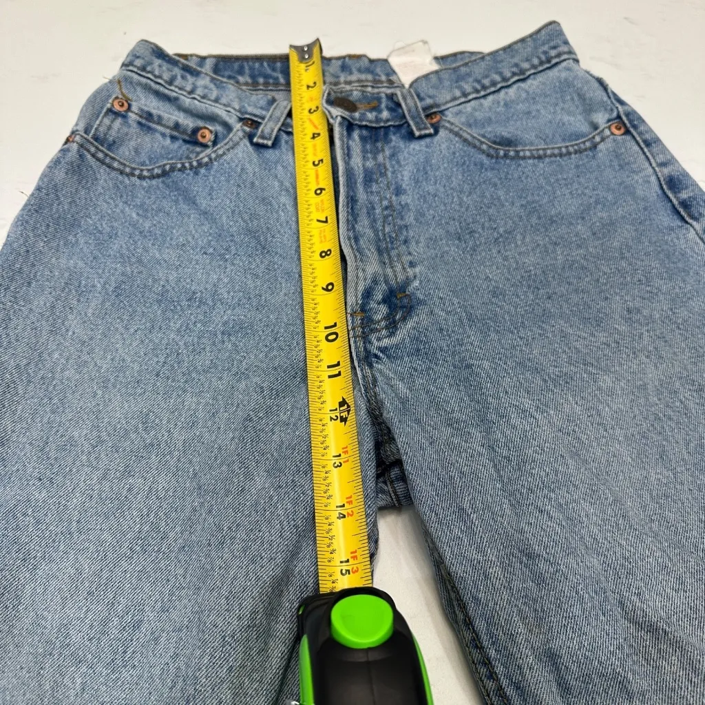 Vintage Jordache Jeans Womens 7/S Blue Straight High Rise Light Wash Denim - Image 9