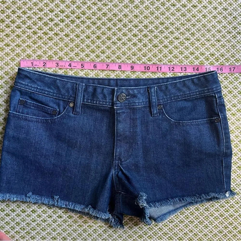 Tory Burch Denim Cutoff Short - Image 9