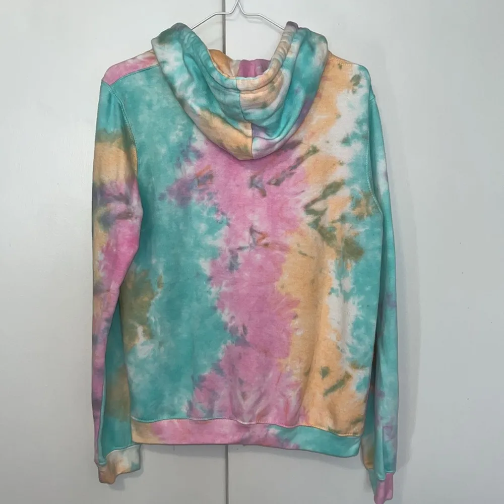 EXIST Tie Dye Full Zip Hoodie Sweatshirt Sherbet Women’s Medium M - Image 6