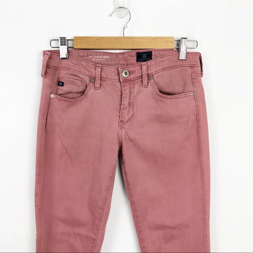 Adriano Goldschmied The Legging Ankle Skinny Jeans Size 26 Pink - Image 3
