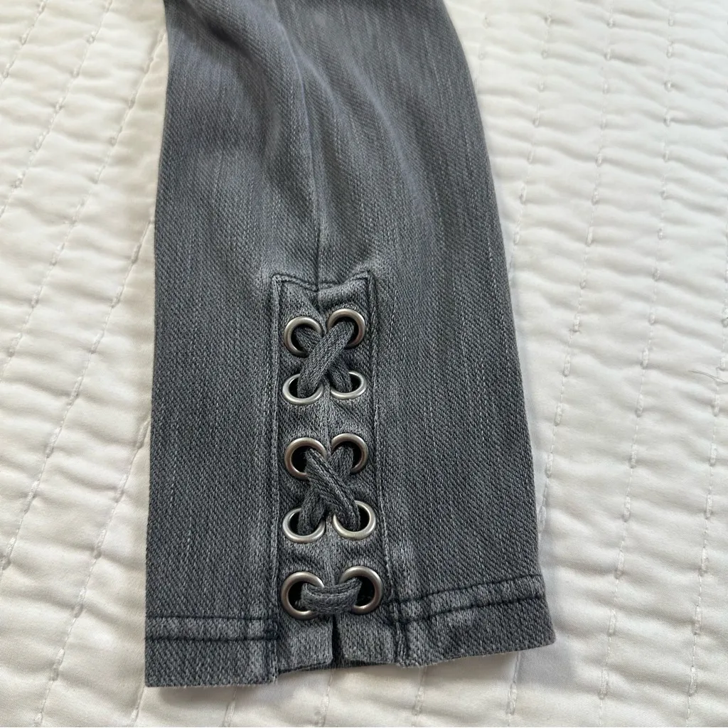 HUE Ultimate Stretch Denim Women's Gray Leggings - Image 7