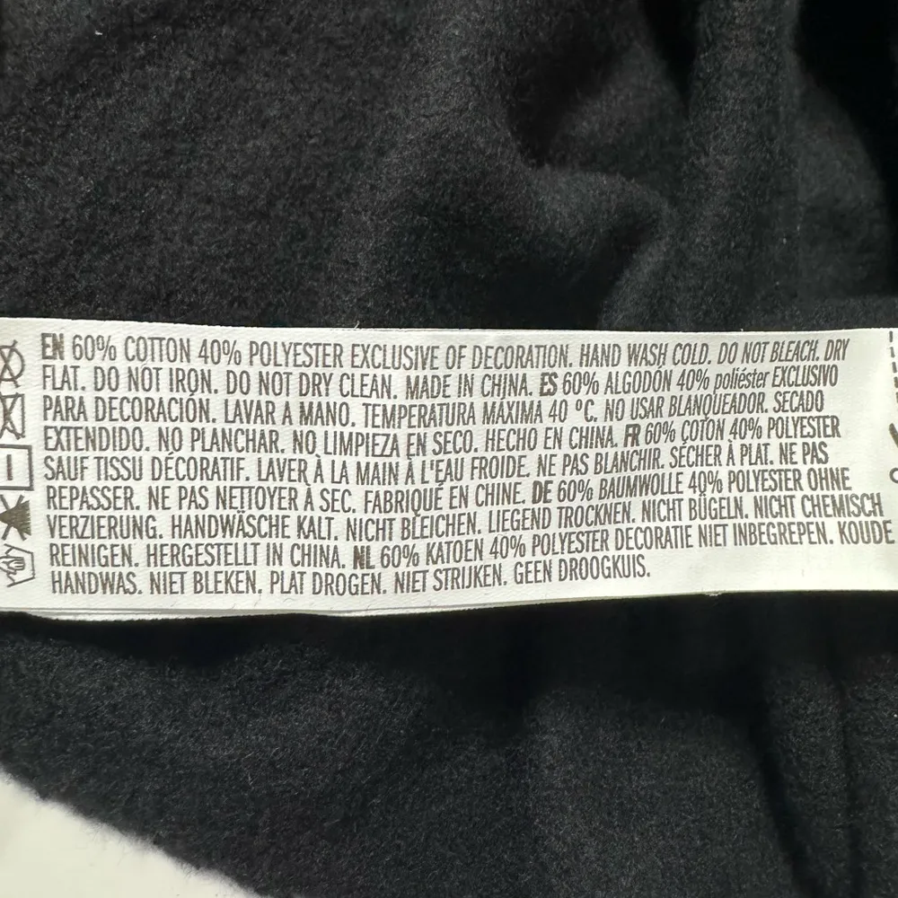 NASA Cropped Patch Hoodie Black Size L NWT Size L - Image 11