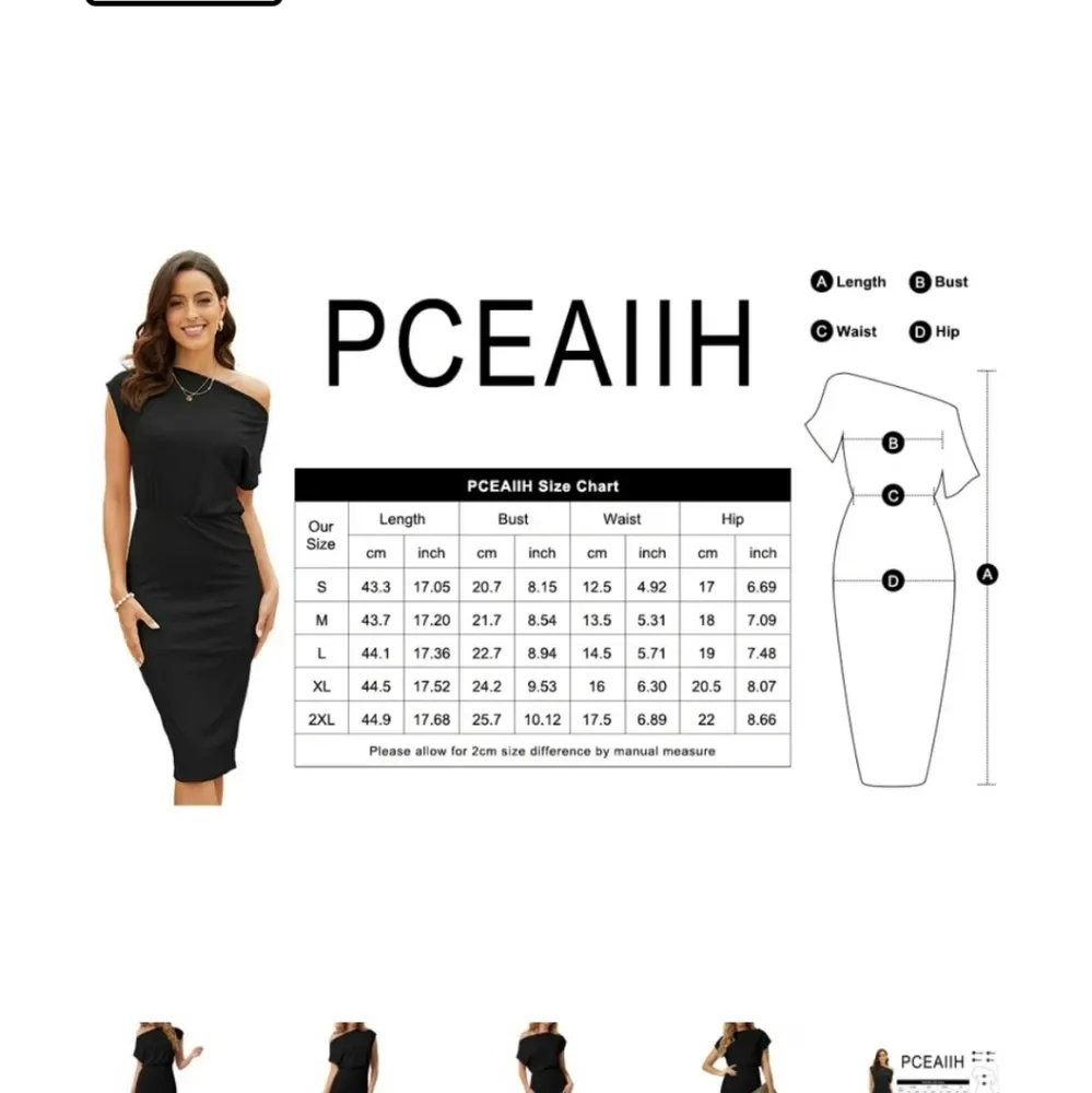 Ribbed Off the Shoulders short sleeves casual party bodycon Midi Dress l… Black Size L - Image 4