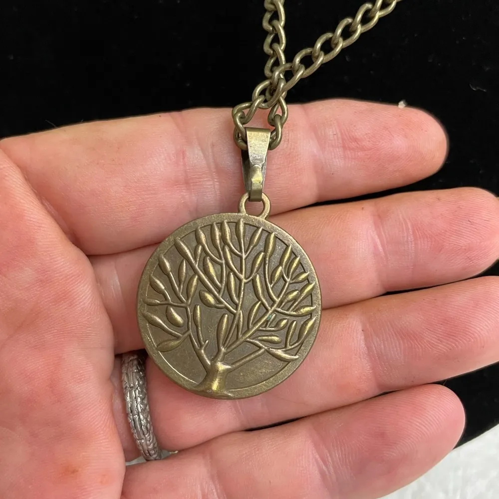 Bronze Tree of Life Necklace Brown - Image 3