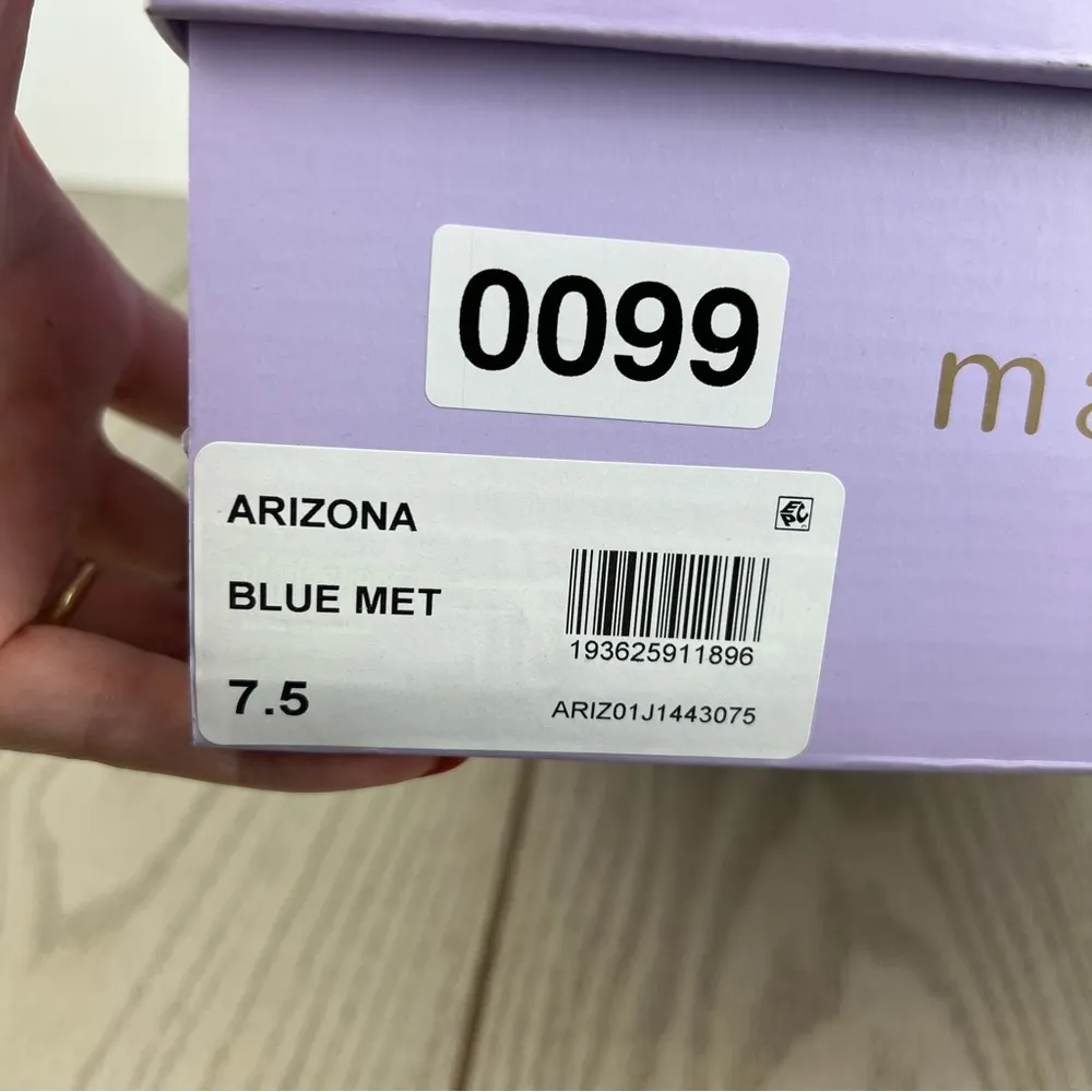 Madden Girl Arizona Knee High Cowboy Boots 7.5M Metallic Blue $99 - Image 10