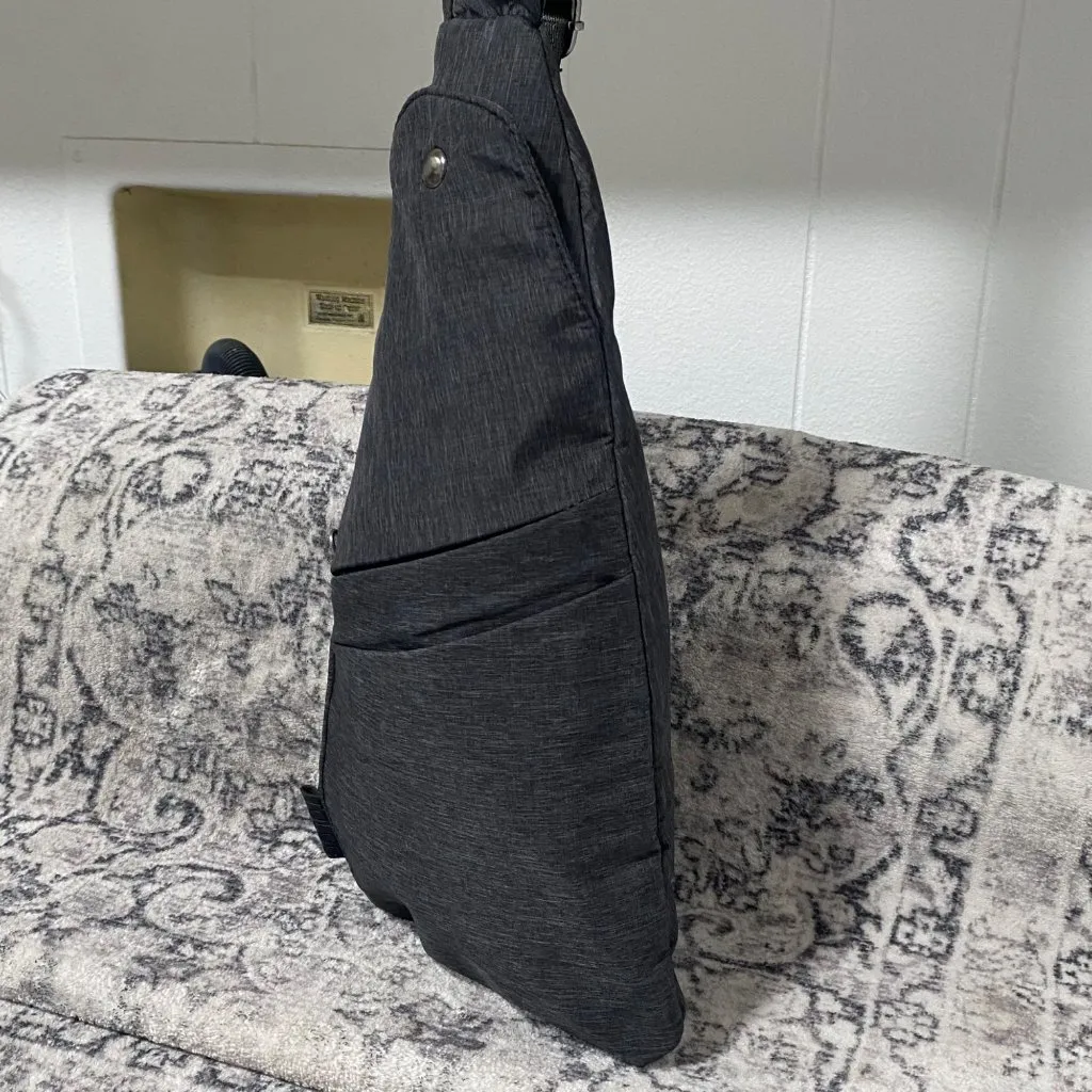 TOLOG Dark Grey Sling Bag Crossbody Backpack Gray - Image 4