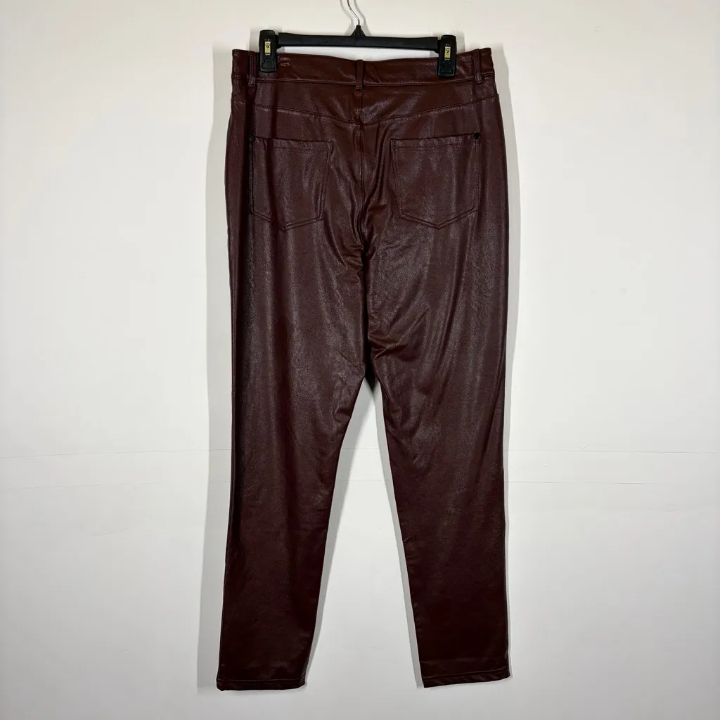 NWT Commando Faux Leather 5 Pocket Pant Size Large - Image 4