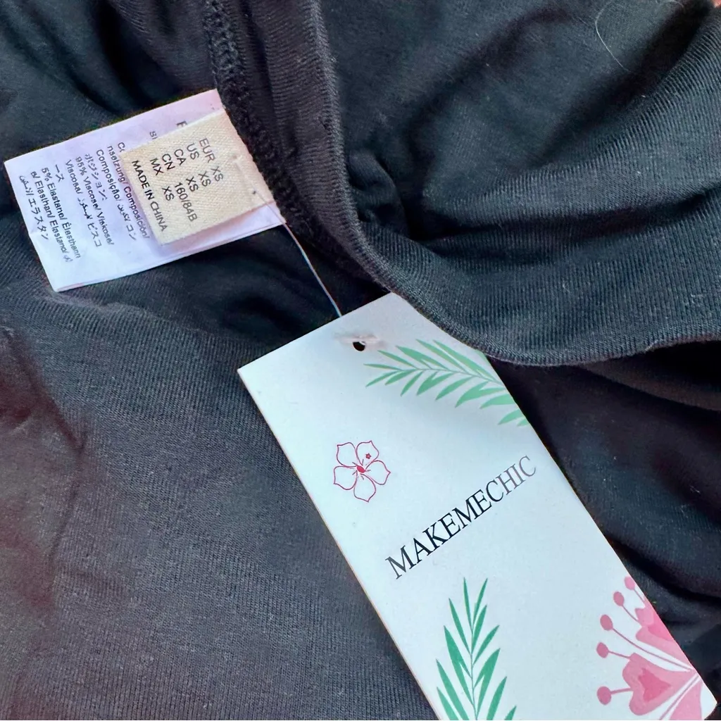 NWT MakeMeChic Black Below Knee Pencil Skirt - Image 5