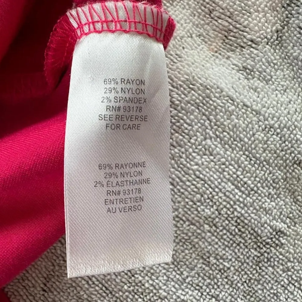 Tahari‎ Pink V-Neck Sleeveless Wrap Dress Sz 6 Cocktail Valentine’s Day Feminine - Image 5