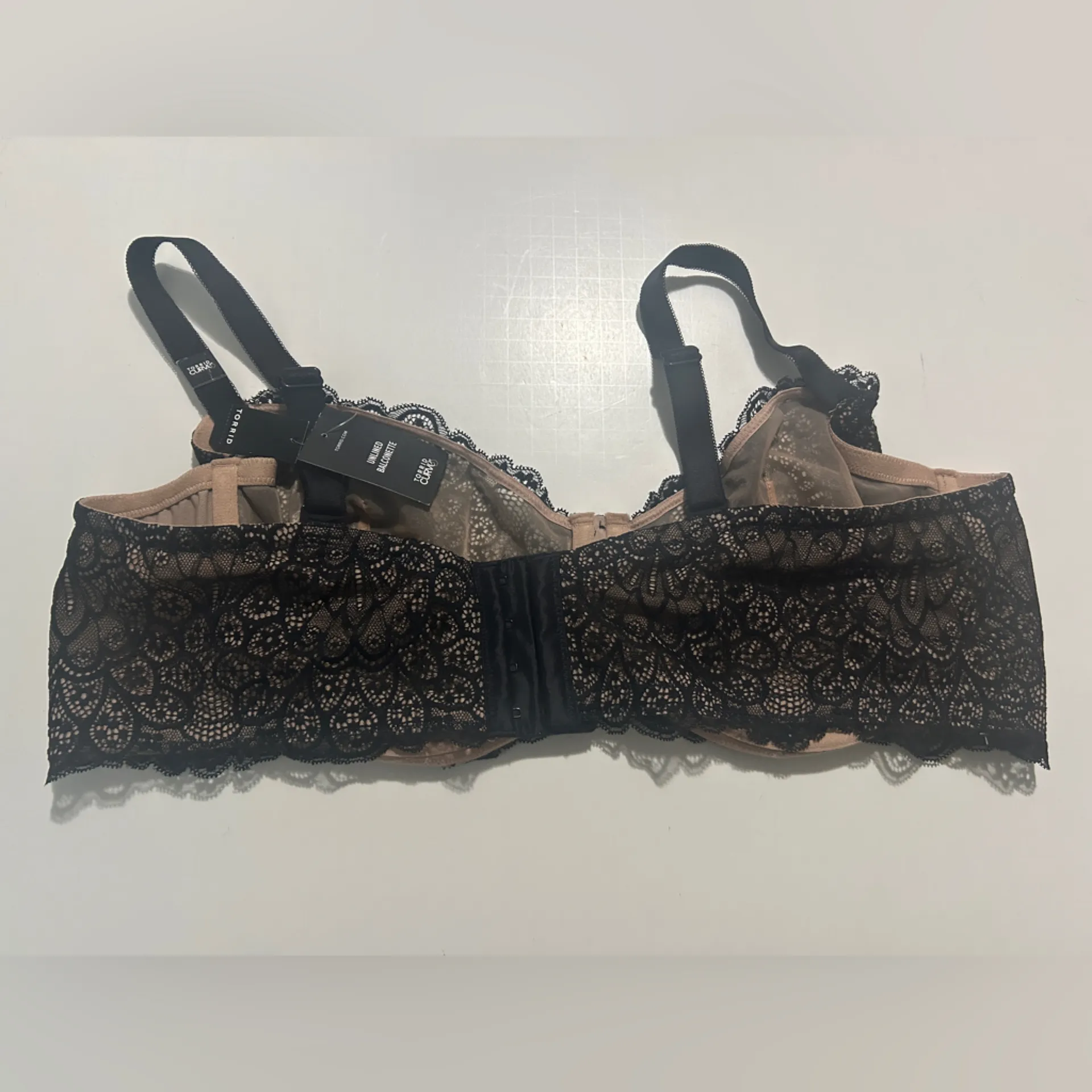 Torrid Balconette Unlined Bra Black Lace Size 48B - Image 5