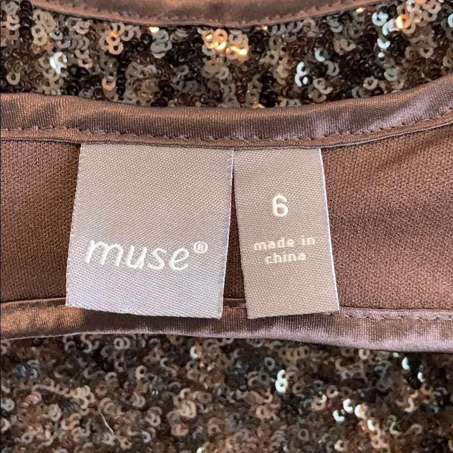 NWT, Muse Sequin Sleeveless Cut - Image 11