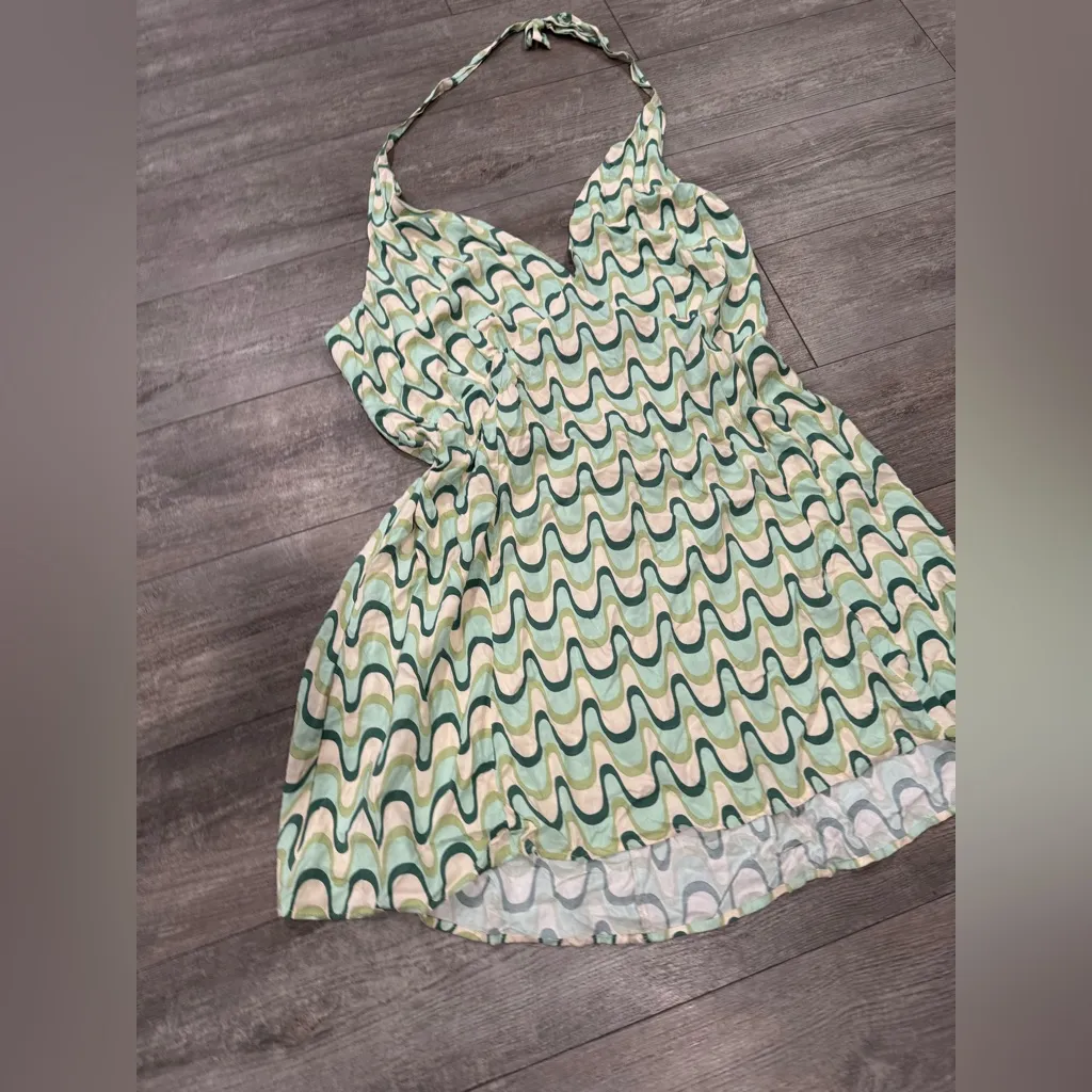 Cotton On Green and Yellow Patterned Dress - Image 8