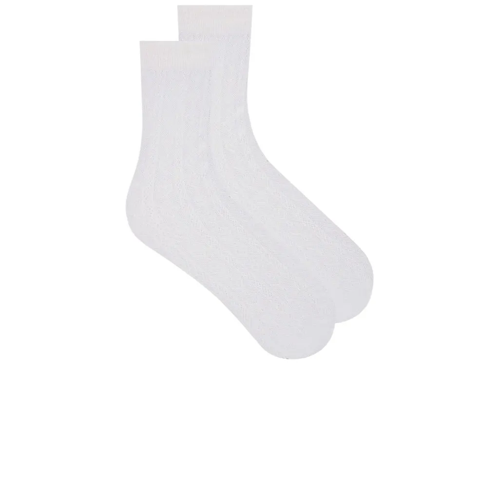 Lovers and Friends Diana Socks in White One Size New Womens Heart - Image 2