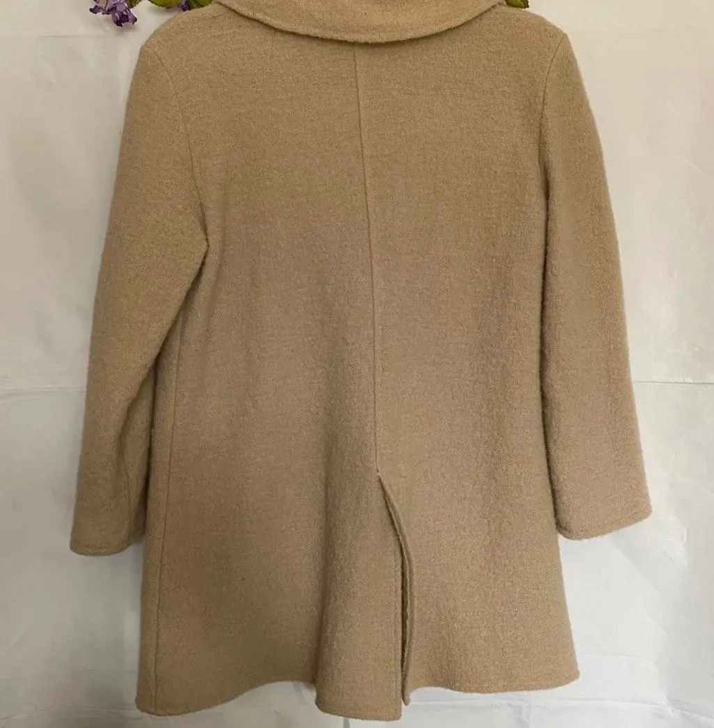 Jeans Women's Size Medium Tan/Khaki Wool Blazer. - Image 3