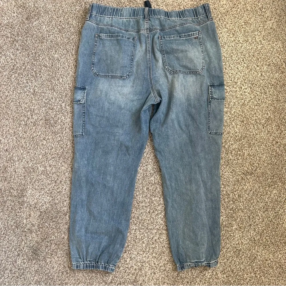 American Eagle Outfitters Drawstring Denim Joggers Jeans Streetwear Casual 18 - Image 3