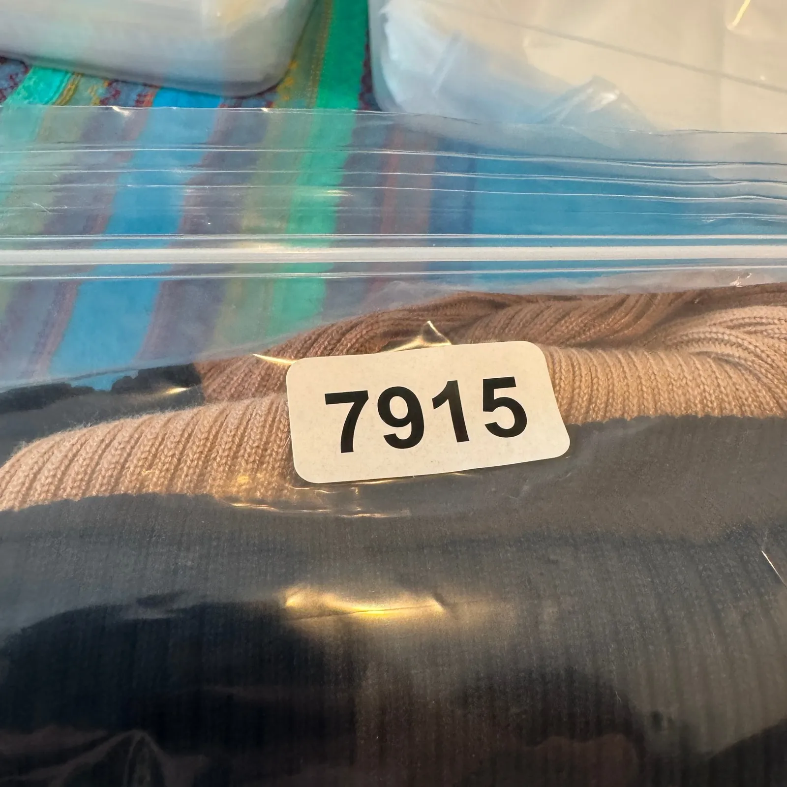 Magaschoni Colorblock Open Front Cardigan Sweater XL Brown Black NEW - Image 15