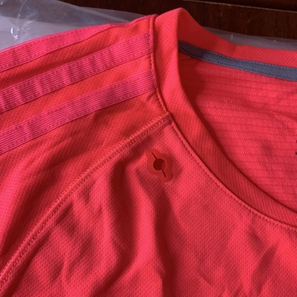 Adidas Supernova Short Sleeve Top Size Large Bright Coral - Image 9