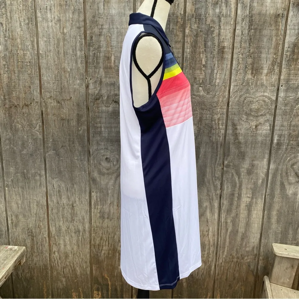 Callaway Womens Gradient Stripe Color Block Opti-Dri Golf Dress Size L - Image 7