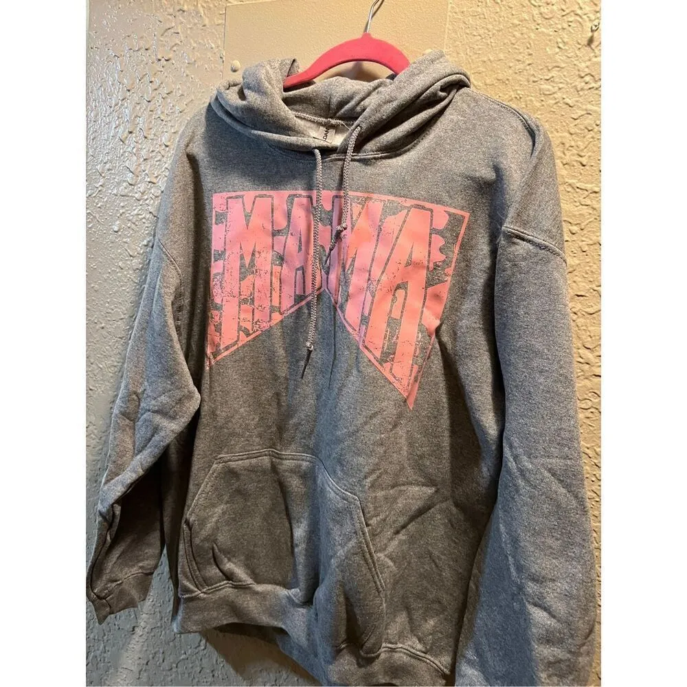 MAMA Grey Hooded Sweatshirt Size Large - Image 2