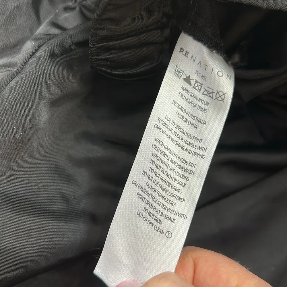 P.E Nation black athletic regain shorts size small - Image 4