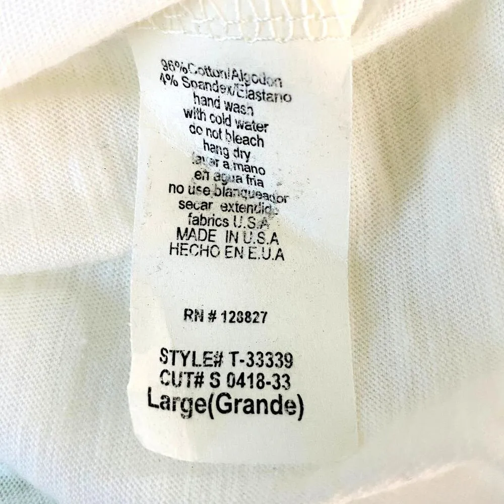 Tres Bien Sleeveless Cropped Tee Rainbow Large New - Image 7