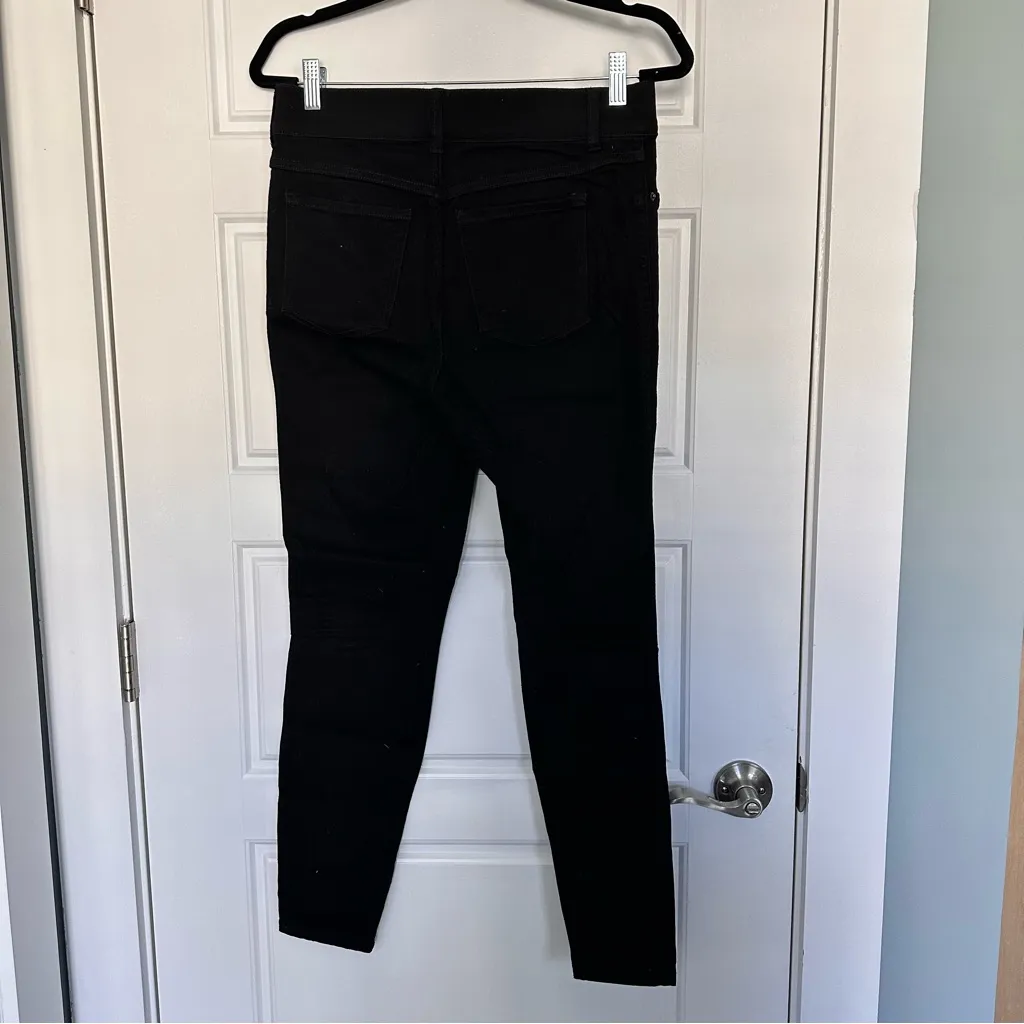 SPANX EveryWear Ankle, Pull-On, Skinny Jeans, Black, Size Medium - Image 4