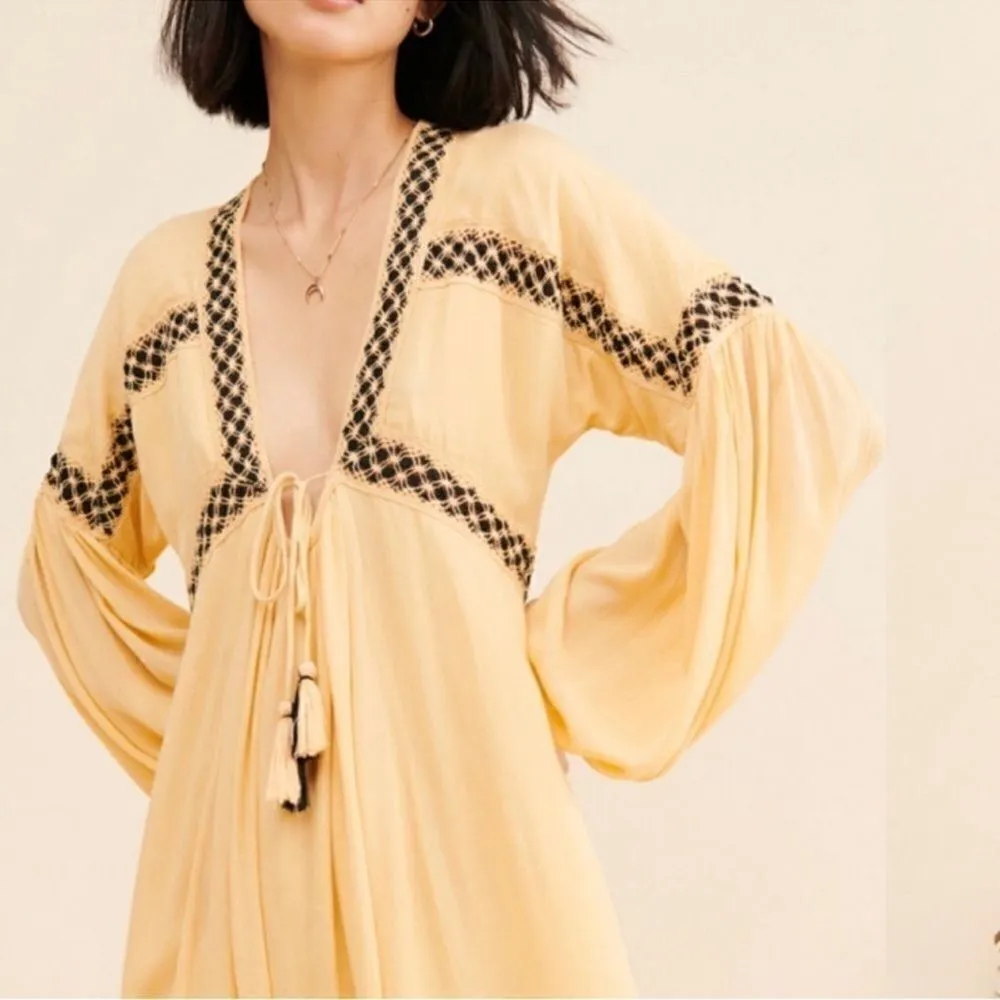 Raga Yellow LongSleeve Maxi Dress(Size XS) - Image 3
