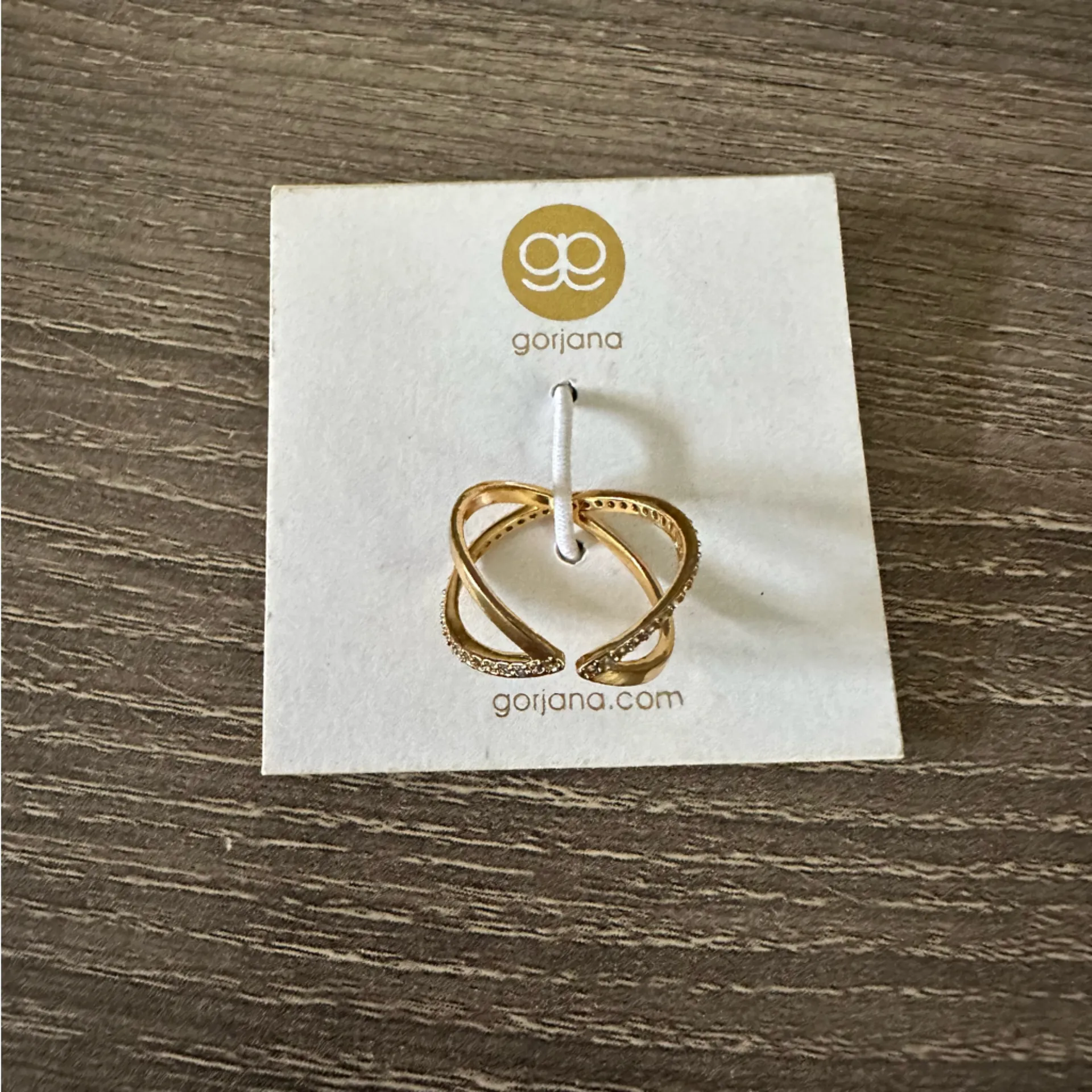 Gorjana Orbit Shimmer Ring 7 18K Gold Plated - Image 3