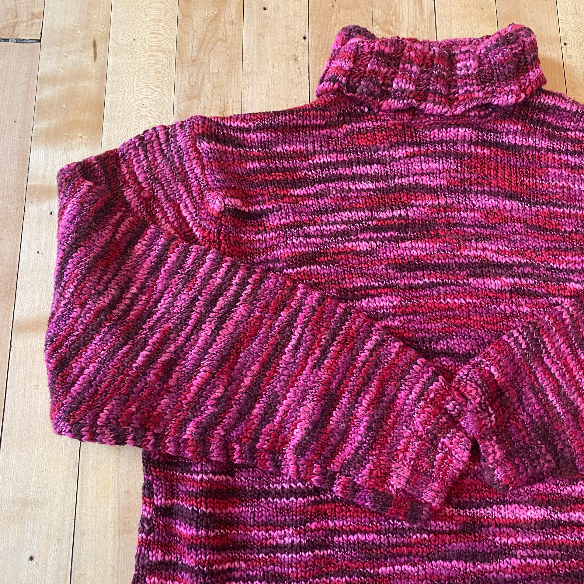 Vibrant Chunky Pink Sweater  - Image 2