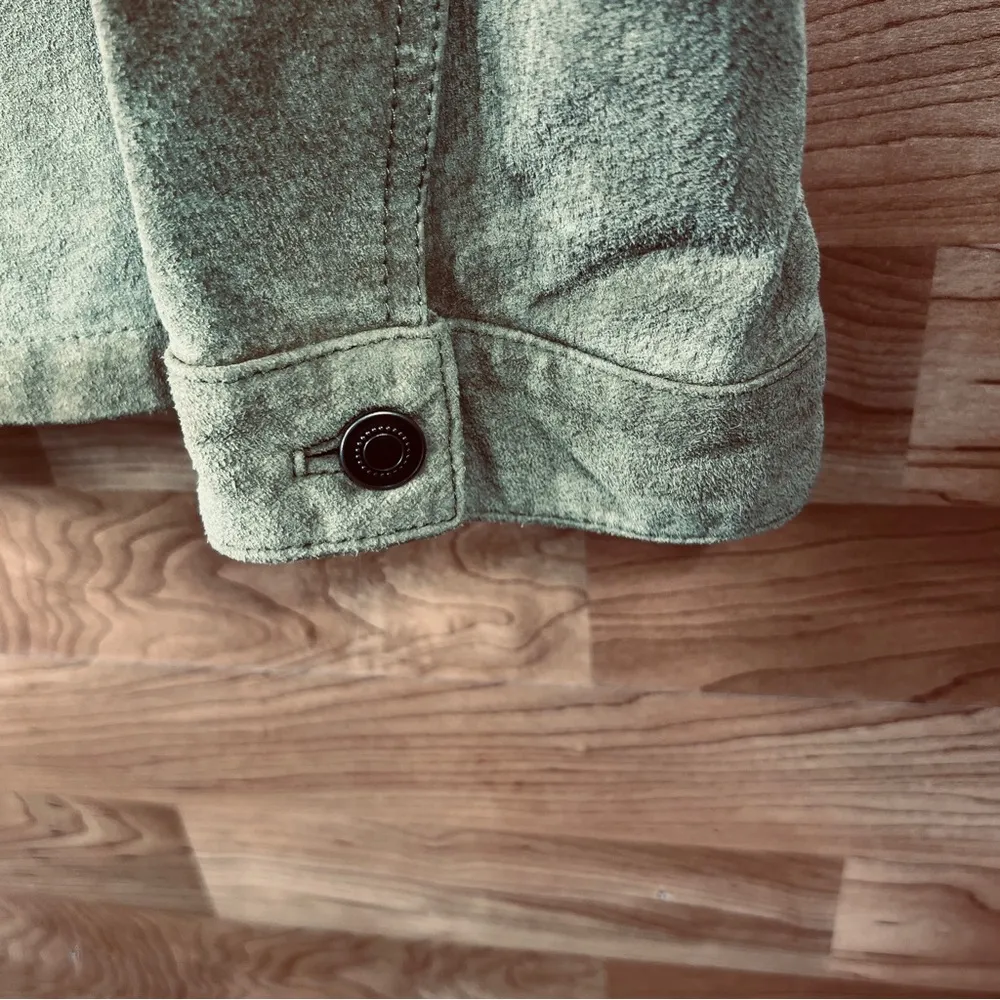 CHICO’S Vintage Size 2 Leather Zip Front Jacket w/Pockets & Lined - Image 15