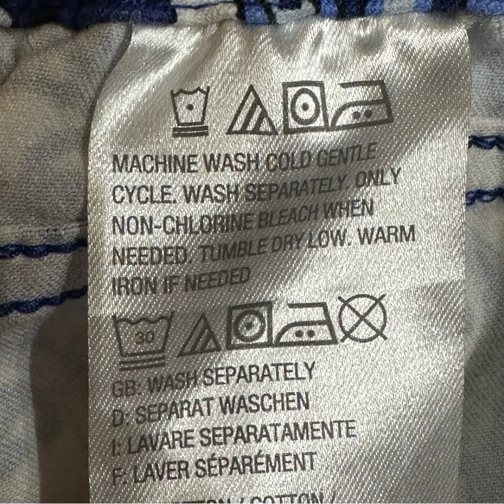 Isaac Mizrahi Live Blue Paisley Floral Ankle Pants 16T Preppy Resort Cruise - Image 8