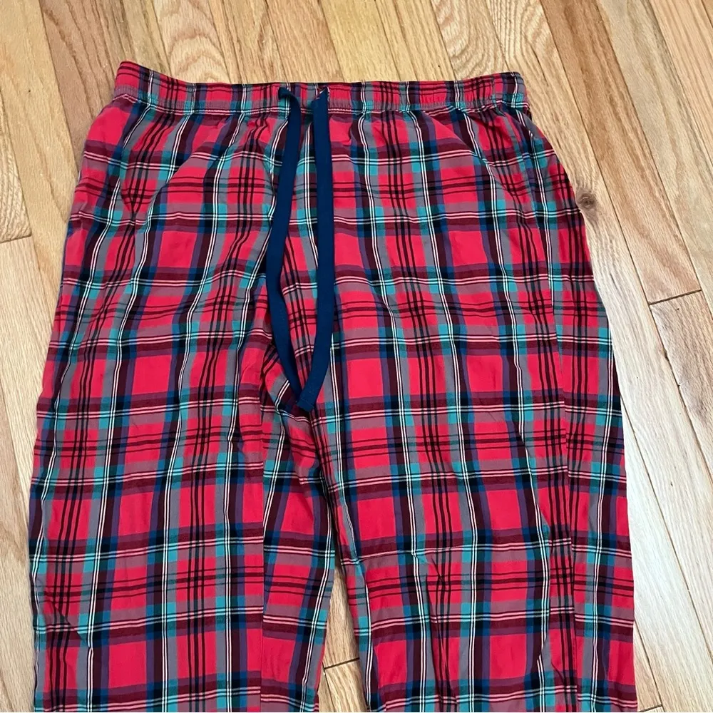 Victoria Secret Plaid Pajama Pants Red Black Lounge Sleepwear Size L - Image 2