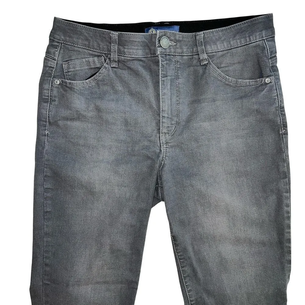 Democracy “Ab”Solution Tummy Slimming Gray Skinny Jeans Size 12 - Image 2